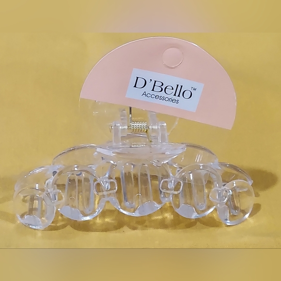 D'Bello CLEAR & BLACK AND WHITE HAIR CLIPS - Picture 4 of 8